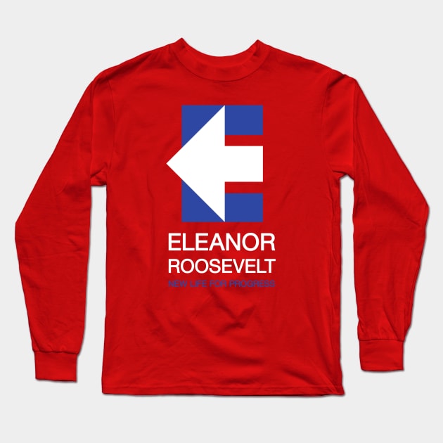 Ghost of Eleanor Roosevelt - Red Shirt Long Sleeve T-Shirt by calvinistbrony